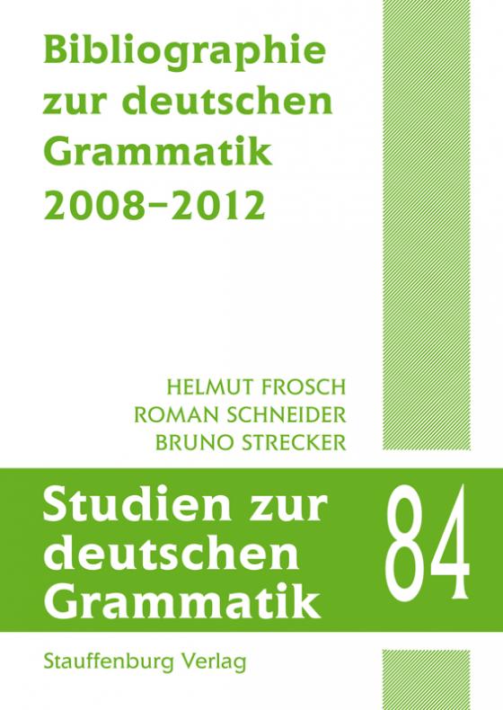Cover-Bild Bibliographie zur deutschen Grammatik 2008–2012