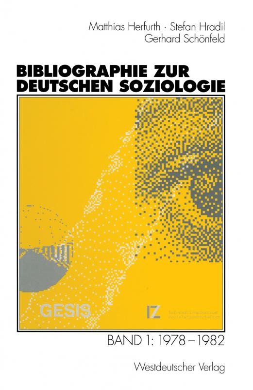 Cover-Bild Bibliographie zur deutschen Soziologie