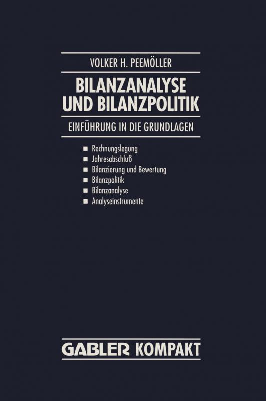 Cover-Bild Bilanzanalyse und Bilanzpolitik