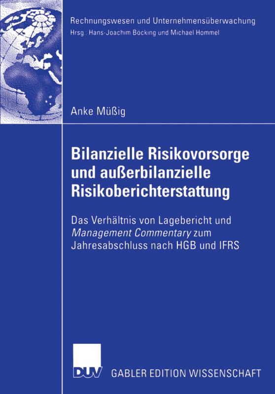 Cover-Bild Bilanzielle Risikovorsorge und außerbilanzielle Risikoberichterstattung