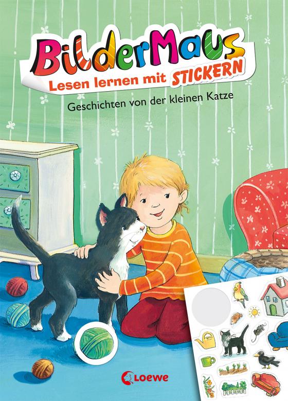 Cover-Bild Bildermaus - Lesen lernen mit Stickern - Geschichten von der kleinen Katze