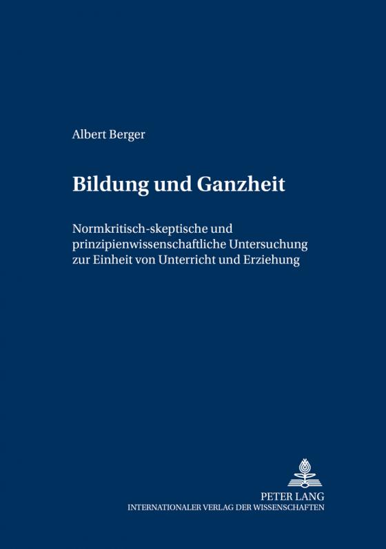 Cover-Bild Bildung und Ganzheit