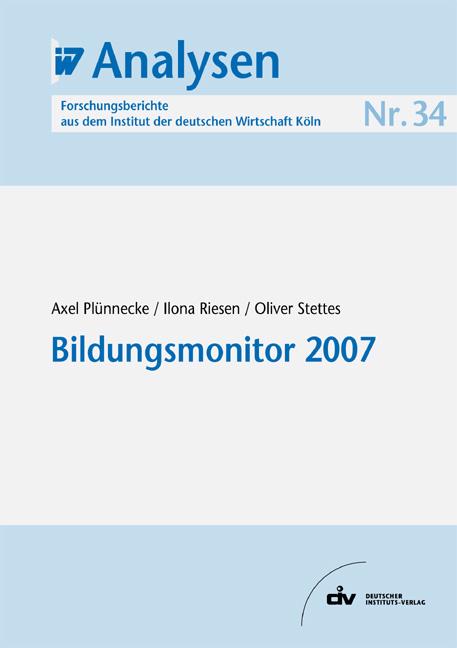 Cover-Bild Bildungsmonitor 2007