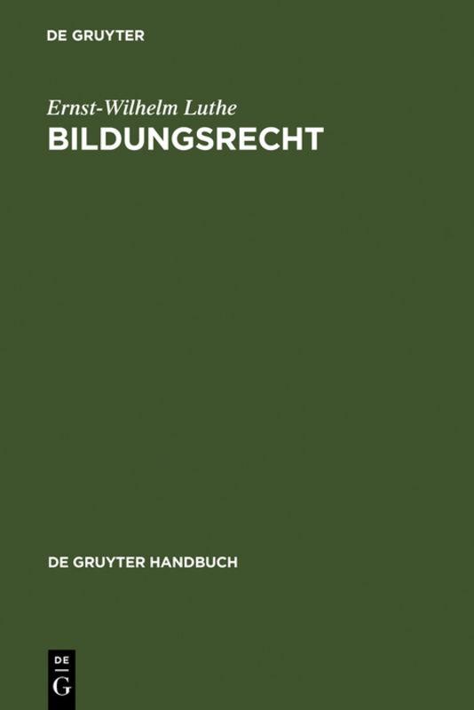 Cover-Bild Bildungsrecht