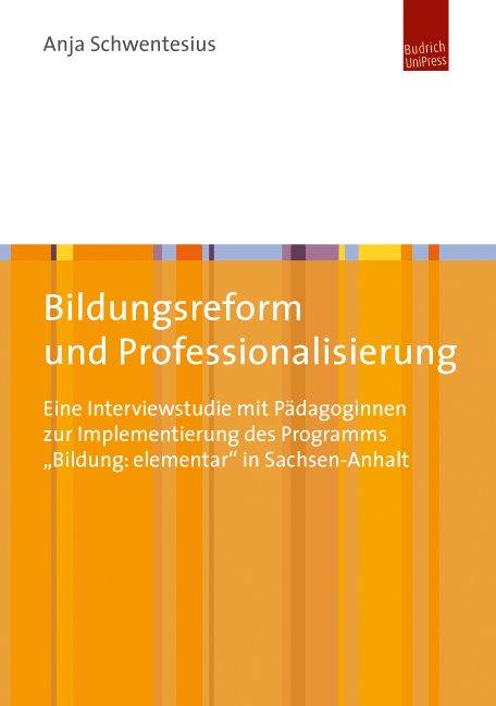 Cover-Bild Bildungsreform und Professionalisierung