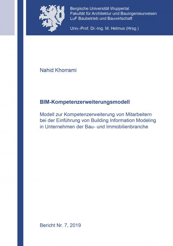 Cover-Bild BIM-Kompetenzerweiterungsmodell