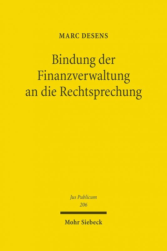 Cover-Bild Bindung der Finanzverwaltung an die Rechtsprechung