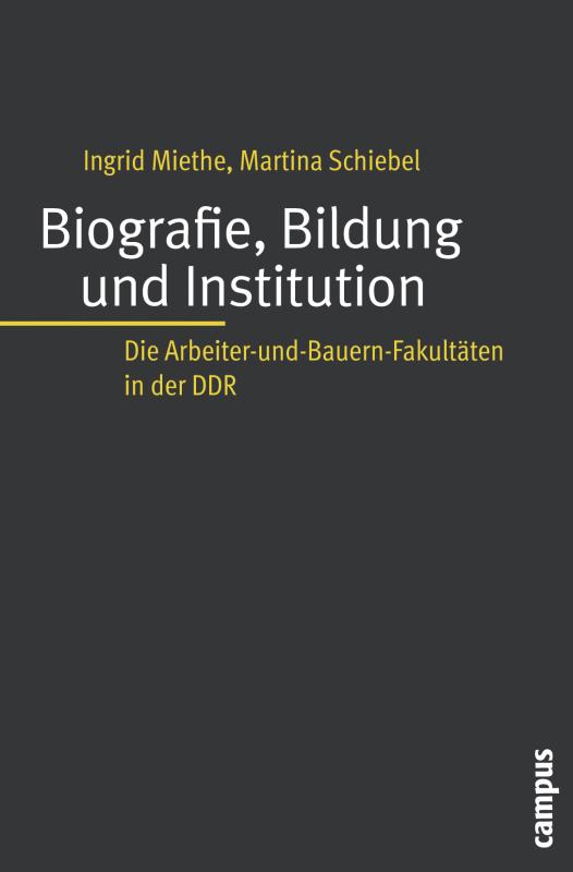 Cover-Bild Biografie, Bildung und Institution