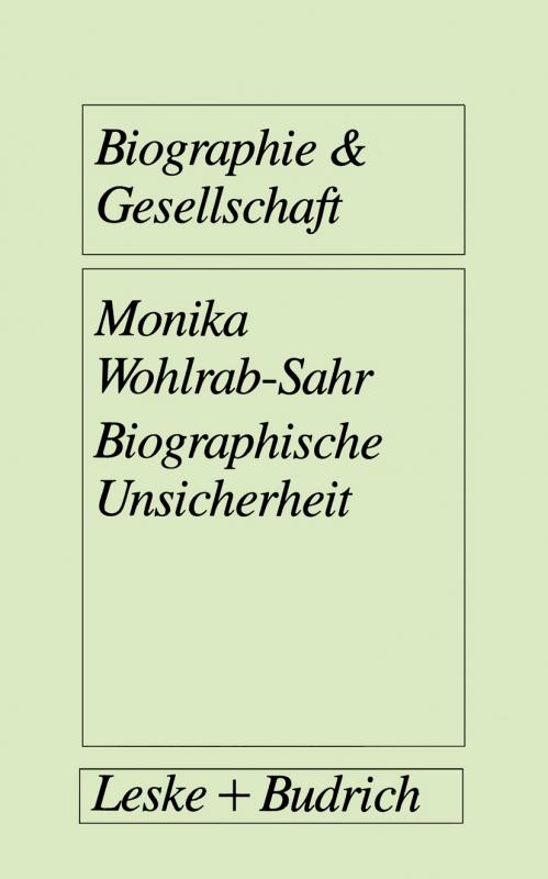 Cover-Bild Biographische Unsicherheit