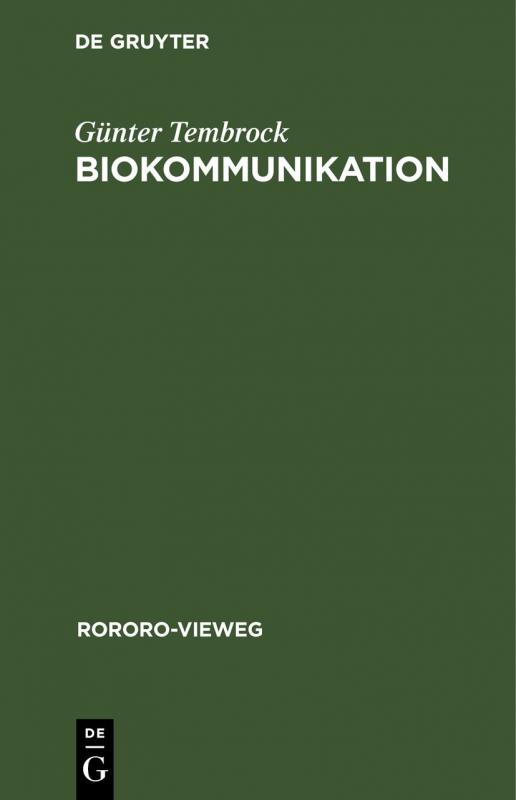 Cover-Bild Biokommunikation