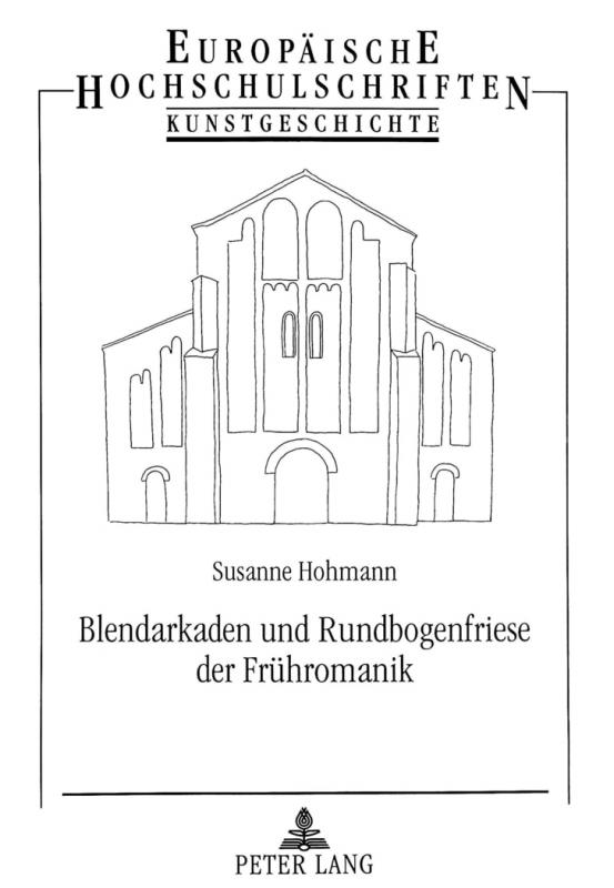 Cover-Bild Blendarkaden und Rundbogenfriese der Frühromanik