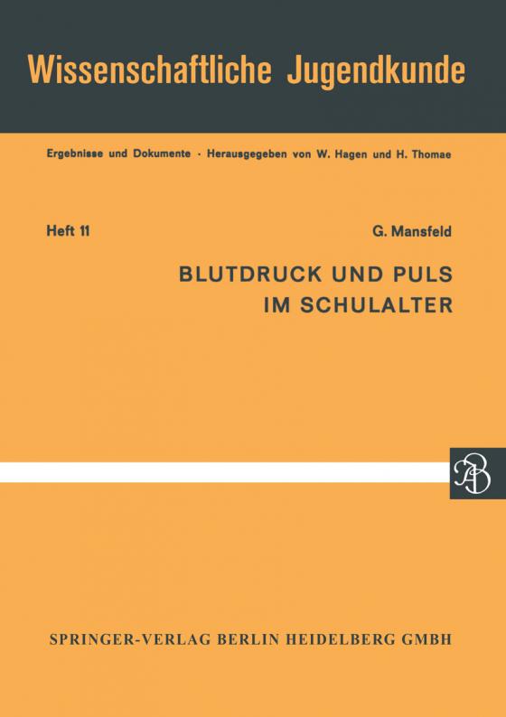 Cover-Bild Blutdruck und Puls im Schulalter