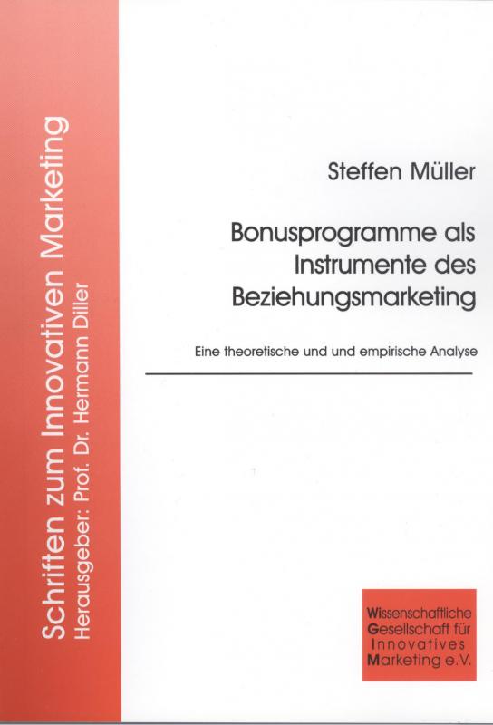 Cover-Bild Bonusprogramme als Instrumente des Beziehungsmarketing