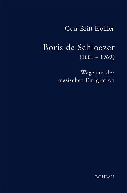 Cover-Bild Boris de Schloezer (1881-1969)