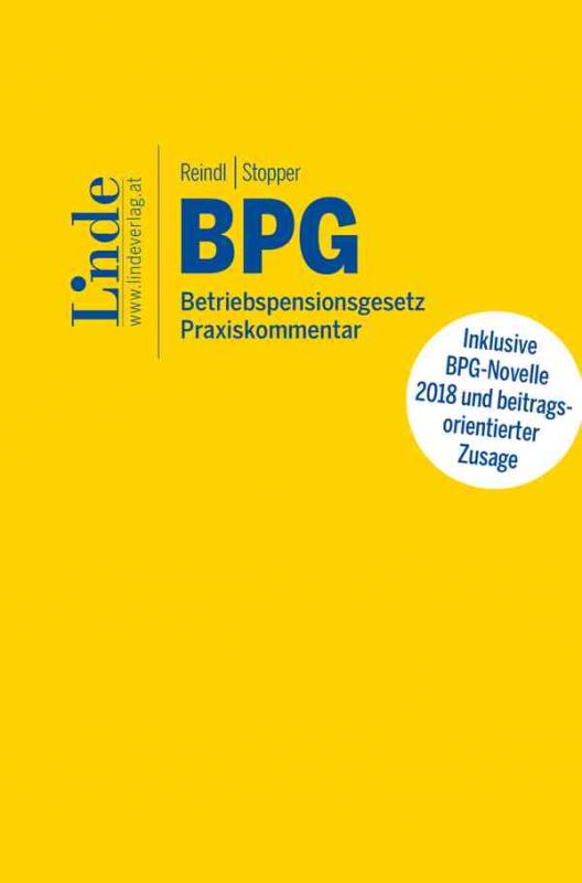 Cover-Bild BPG I Betriebspensionsgesetz