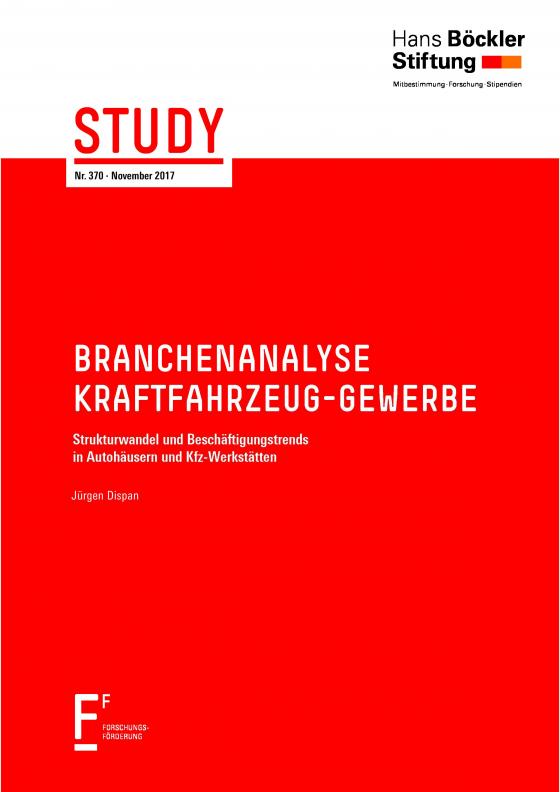 Cover-Bild Branchenanalyse Kraftfahrzeug-Gewerbe