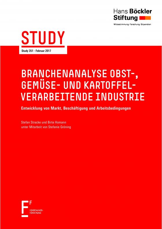 Cover-Bild Branchenanalyse obst-, gemüse- und kartoffelverarbeitende Industrie