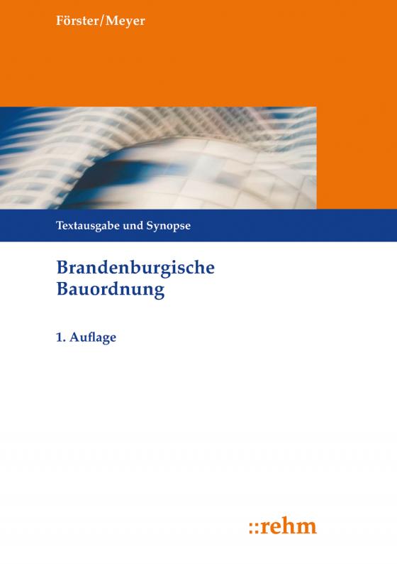 Cover-Bild Brandenburgische Bauordnung