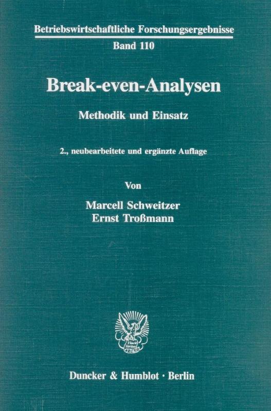 Cover-Bild Break-even-Analysen.