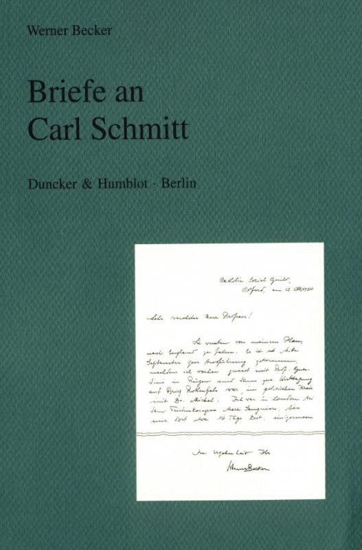 Cover-Bild Briefe an Carl Schmitt.