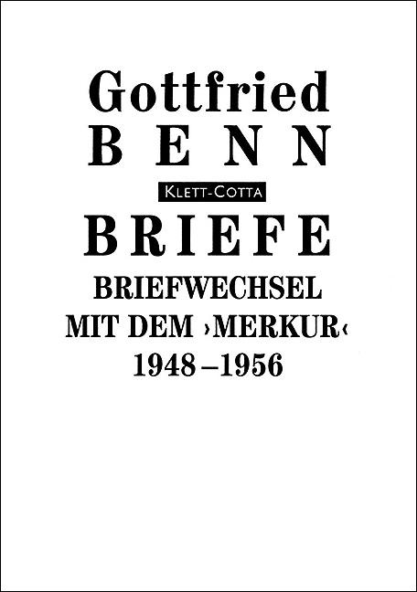 Cover-Bild Briefe / Briefwechsel mit dem ''Merkur''. 1948-1956 (Briefe, Bd.)