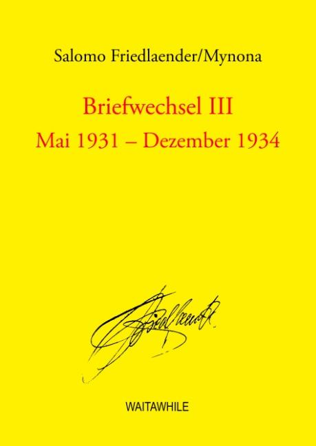 Cover-Bild Briefwechsel III