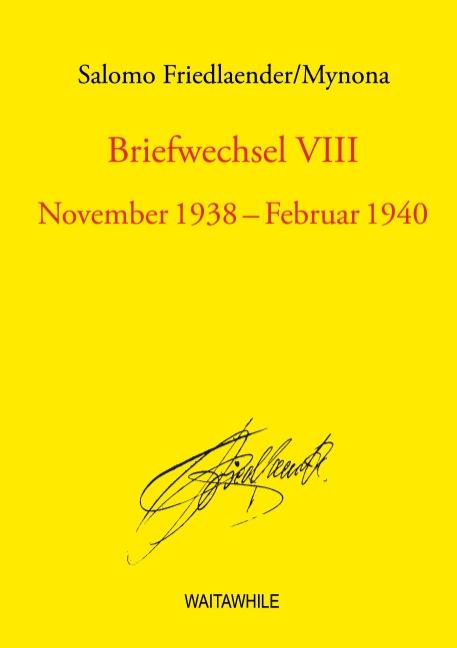 Cover-Bild Briefwechsel VIII