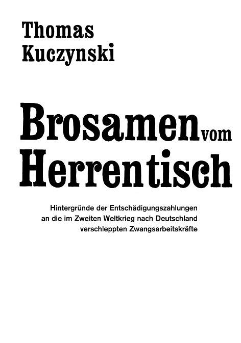 Cover-Bild Brosamen vom Herrentisch