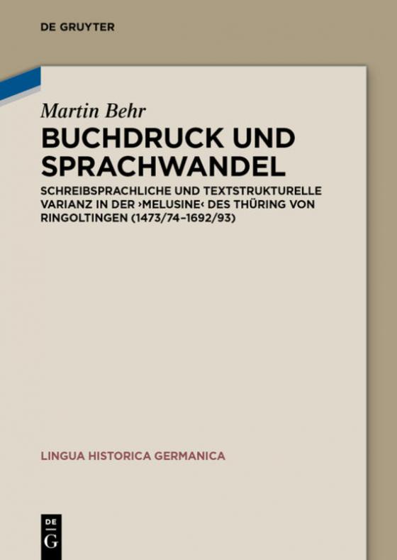 Cover-Bild Buchdruck und Sprachwandel