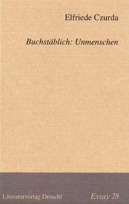 Cover-Bild Buchstäblich: Unmenschen