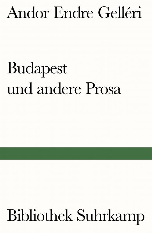 Cover-Bild Budapest und andere Prosa