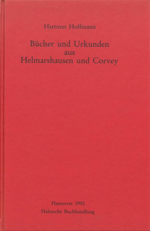 Cover-Bild Bücher und Urkunden aus Helmarshausen und Corvey