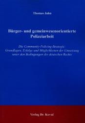 Cover-Bild Bürger- und gemeinwesenorientierte Polizeiarbeit