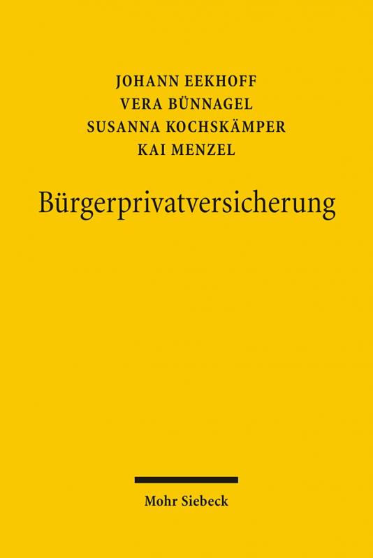 Cover-Bild Bürgerprivatversicherung