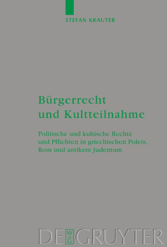 Cover-Bild Bürgerrecht und Kultteilnahme