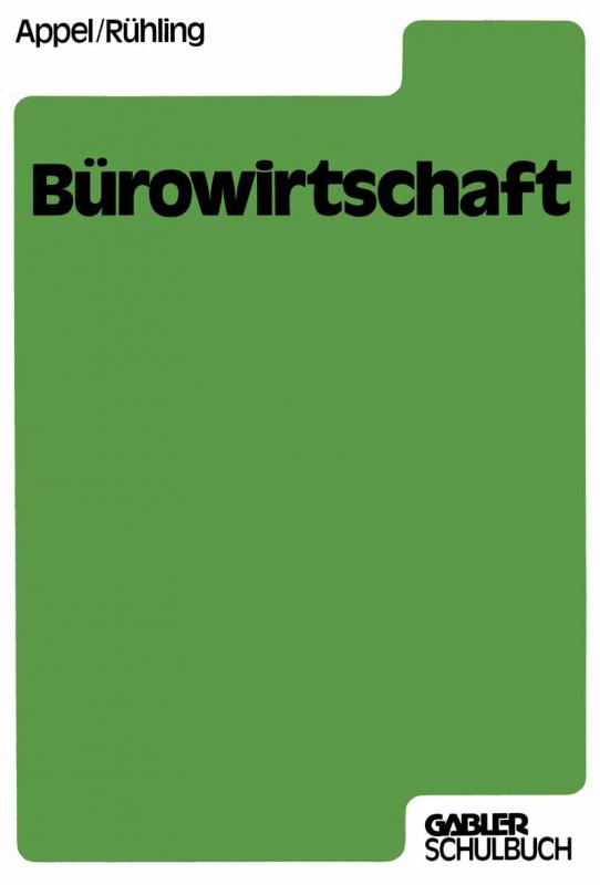 Cover-Bild Bürowirtschaft