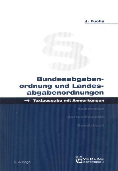 Cover-Bild Bundesabgabenordnung und Landesabgabenordnungen