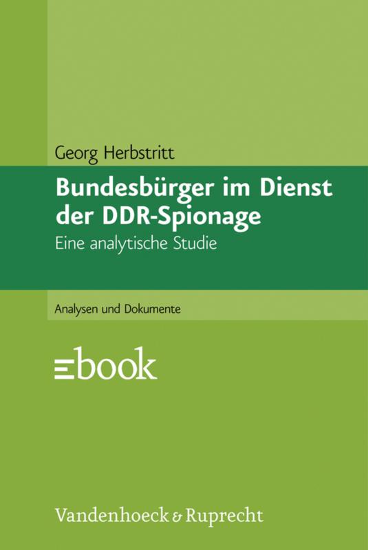 Cover-Bild Bundesbürger im Dienst der DDR-Spionage