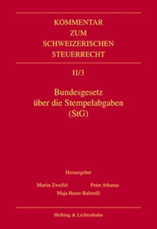 Cover-Bild Bundesgesetz über die Stempelabgaben (StG)