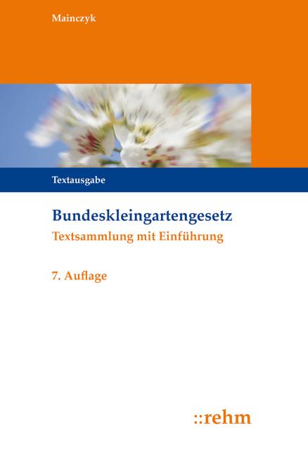 Cover-Bild Bundeskleingartengesetz