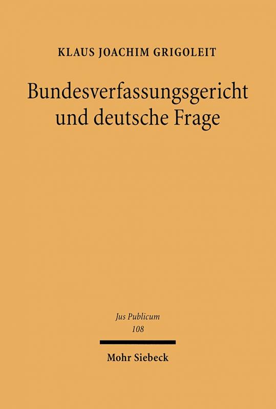 Cover-Bild Bundesverfassungsgericht und deutsche Frage