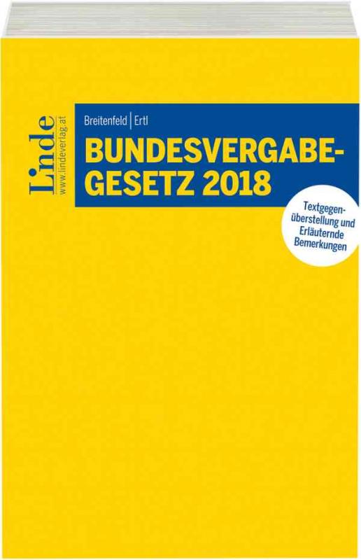 Cover-Bild Bundesvergabegesetz 2018