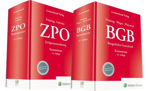 Cover-Bild Bundle BGB Kommentar 16. Auflage und ZPO Kommentar 13. Auflage