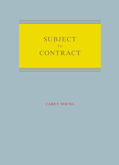 Cover-Bild Carey Young: Subject to Contract