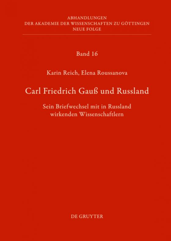 Cover-Bild Carl Friedrich Gauß und Russland