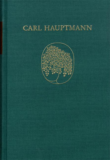 Cover-Bild Carl Hauptmann: Sämtliche Werke / Band VIII,1: Späte Erzählungen (Textband)