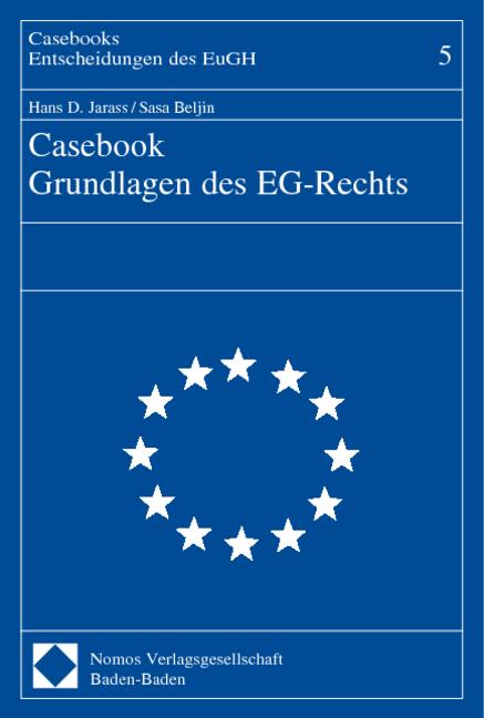 Cover-Bild Casebook Grundlagen des EG-Rechts