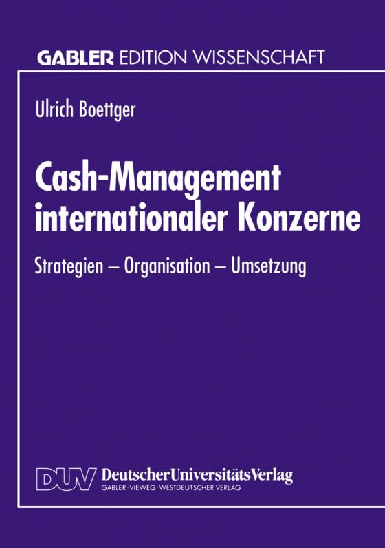 Cover-Bild Cash-Management internationaler Konzerne
