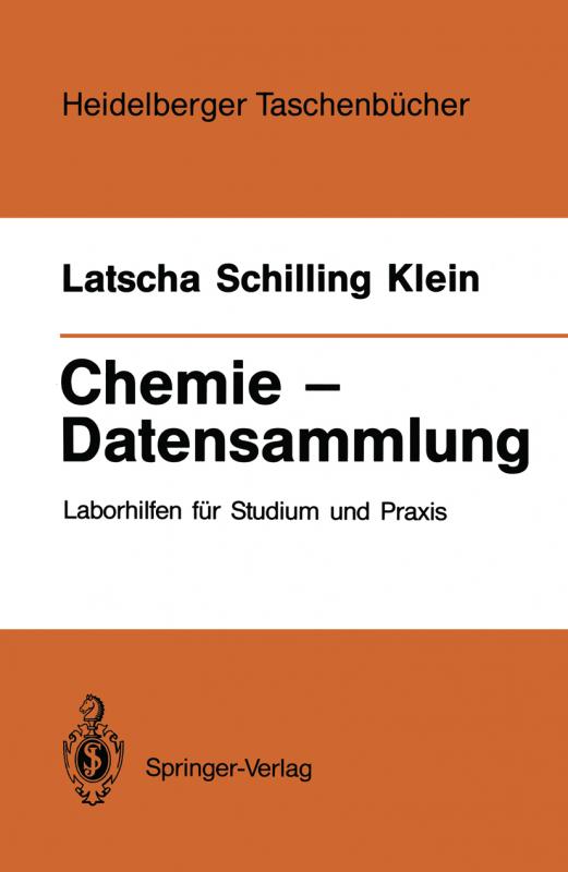 Cover-Bild Chemie — Datensammlung