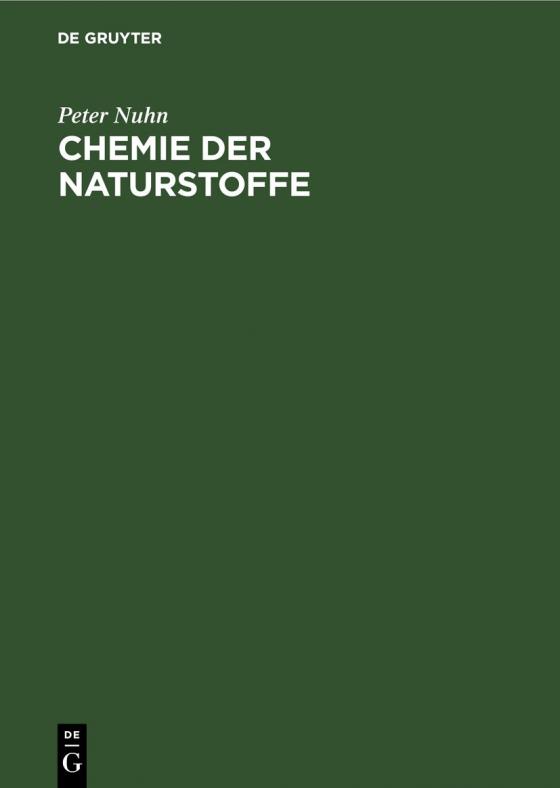 Cover-Bild Chemie der Naturstoffe